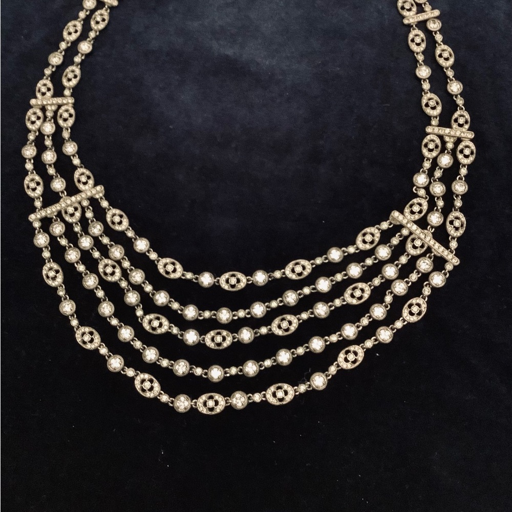Swarovski Nadri Multi-strand Vintage Necklace NWT